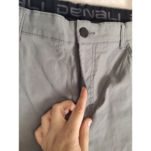 Denali Pants Mens 40x29 Stretch Travel Pant Grey 5-Pocket Lightweight - Picture 2 of 12